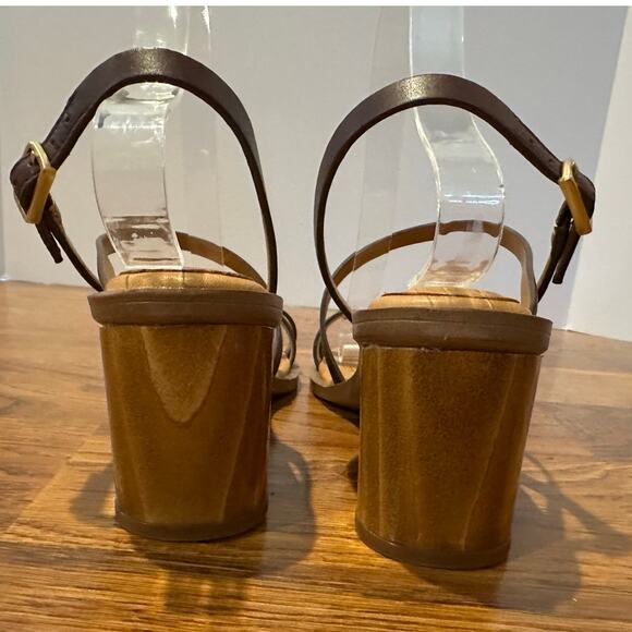 Franco Sarto Women’s Rache 2 Leather Toe-Loop Strappy Sandal – Brown 9.5 – NWT - Picture 5 of 9